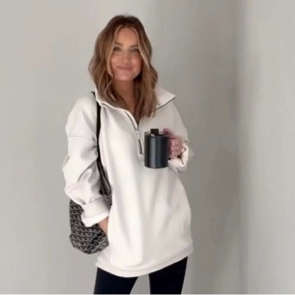 Lululemon Thick Fleece Pullover- White Opal